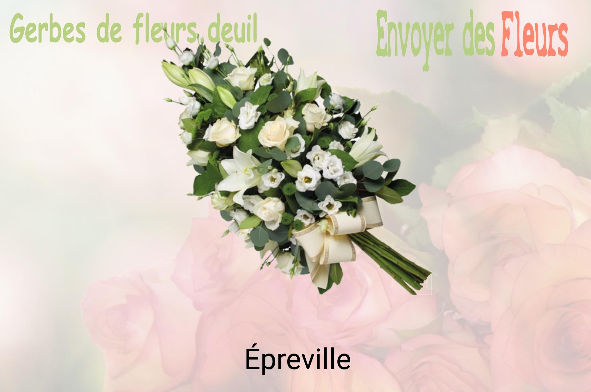 Gerbe de fleurs de deuil livrée à Épreville